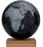 Emform matt black Globus SE-0934 Tischglobus PLATON OAK schwarz matt Globe World Earth Magnetglobus Eichenholz-Sockel