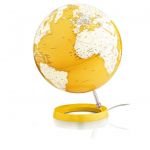 Light&Colour LCyellow Design-Leuchtglobus Atmosphere Light and Colour Yellow 30cm Globus modern Globe Earth